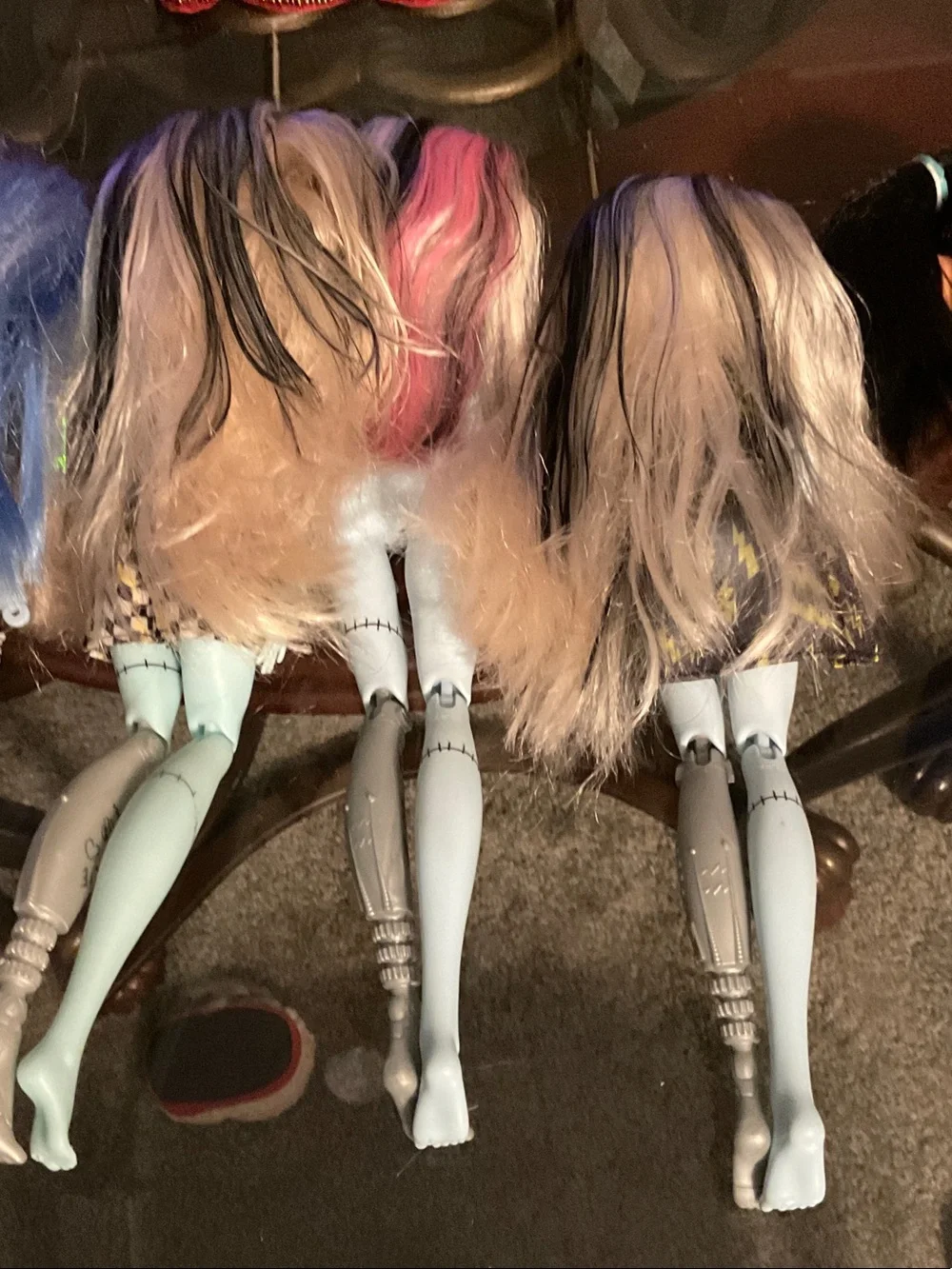 monster high Dolls Lot - Yellow, Blue, Pale Blue, Light Green